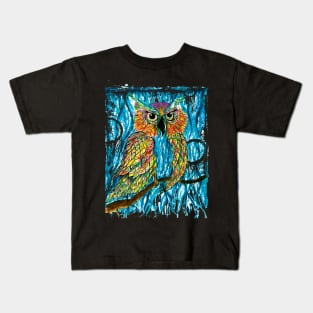 Abstract Owl Version 2 Kids T-Shirt